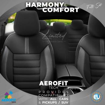 Auto Sitzbezug Set Universal Vorne und Hinten Komfortabel Komplett Set